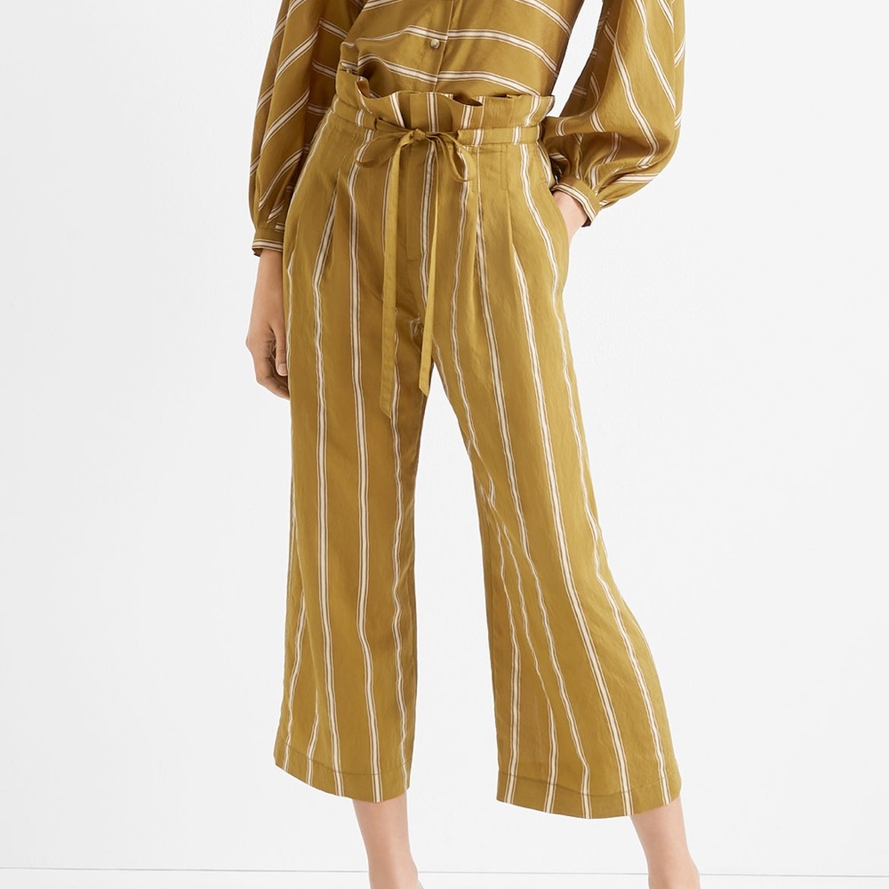 Club Monaco striped Anreannah Wide Leg Pant